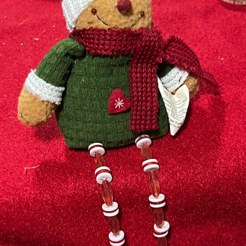 Festive Plush Snowman with Scarf
